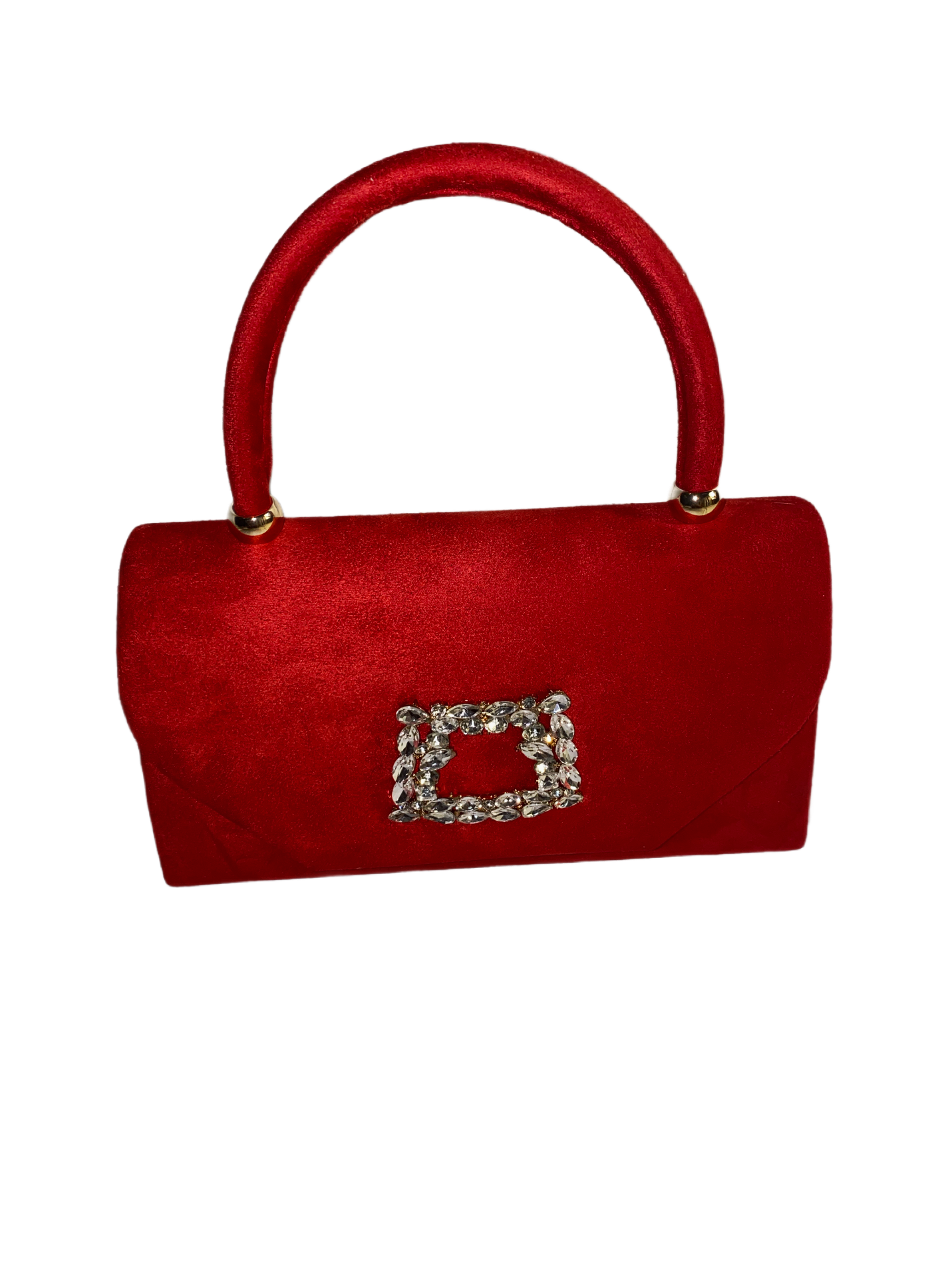 dark red handbag